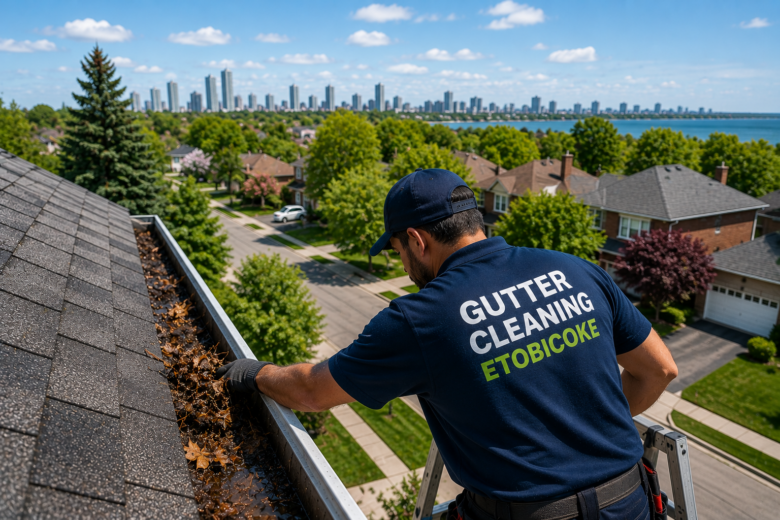 Professional gutter cleaning service in Etobicoke
