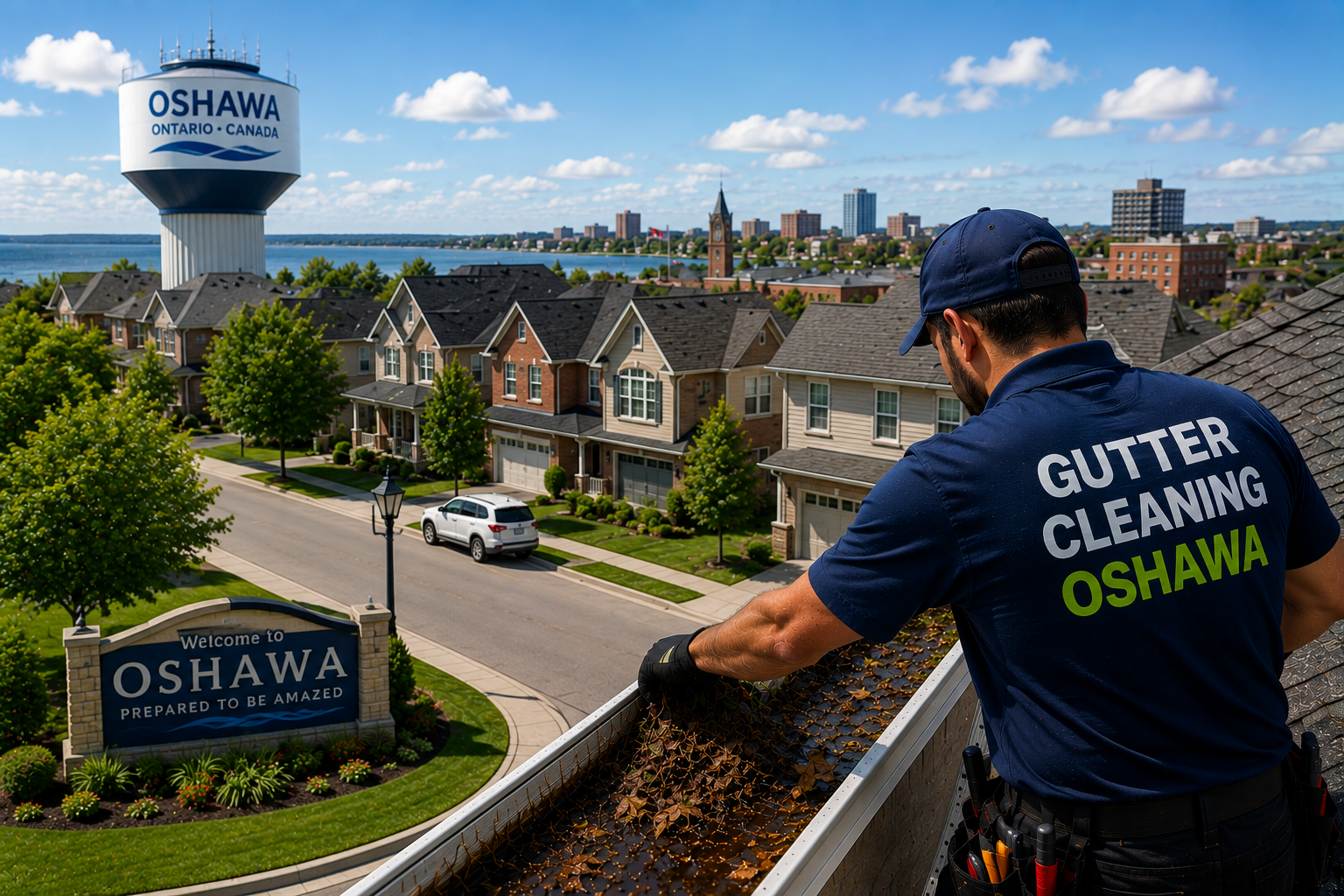 Professional gutter cleaning service in oshawa